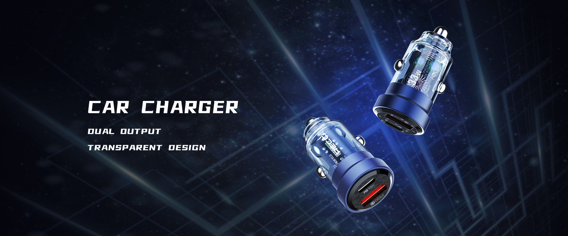 Recci Journey (33W) Car Charger RCC-N17  شاحن سيارة ريتشي