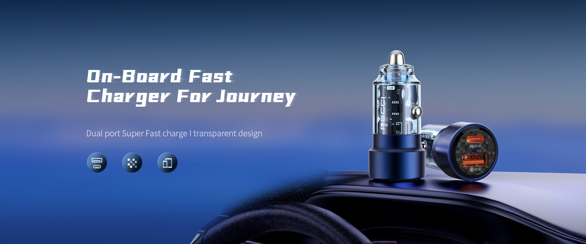 Recci Journey (75W) Car Charger RCC-N15