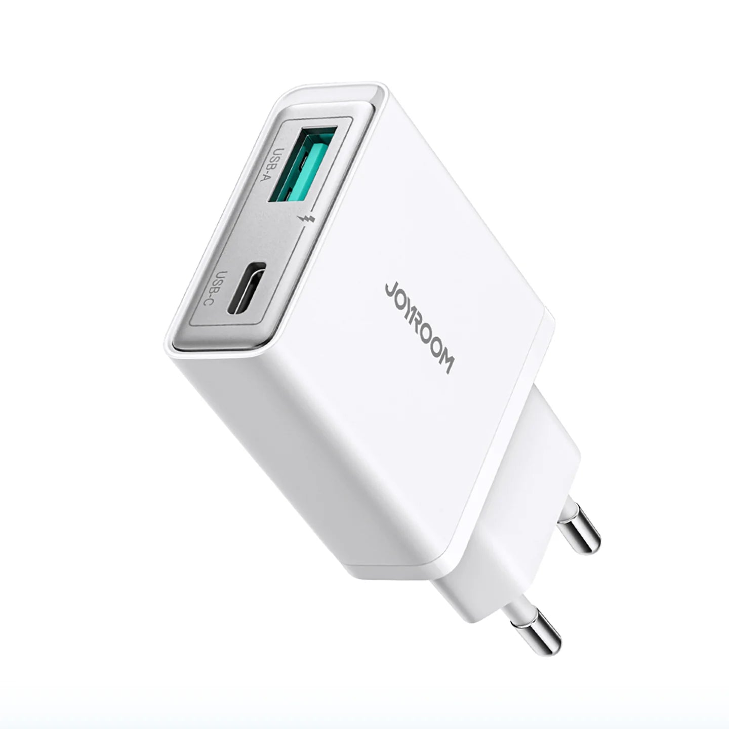 JR-TCF14 20W A+C Ultra-Slim Charger | White - شاحن JR-TCF14 ألترا سليم 20W A+C | أبيض
