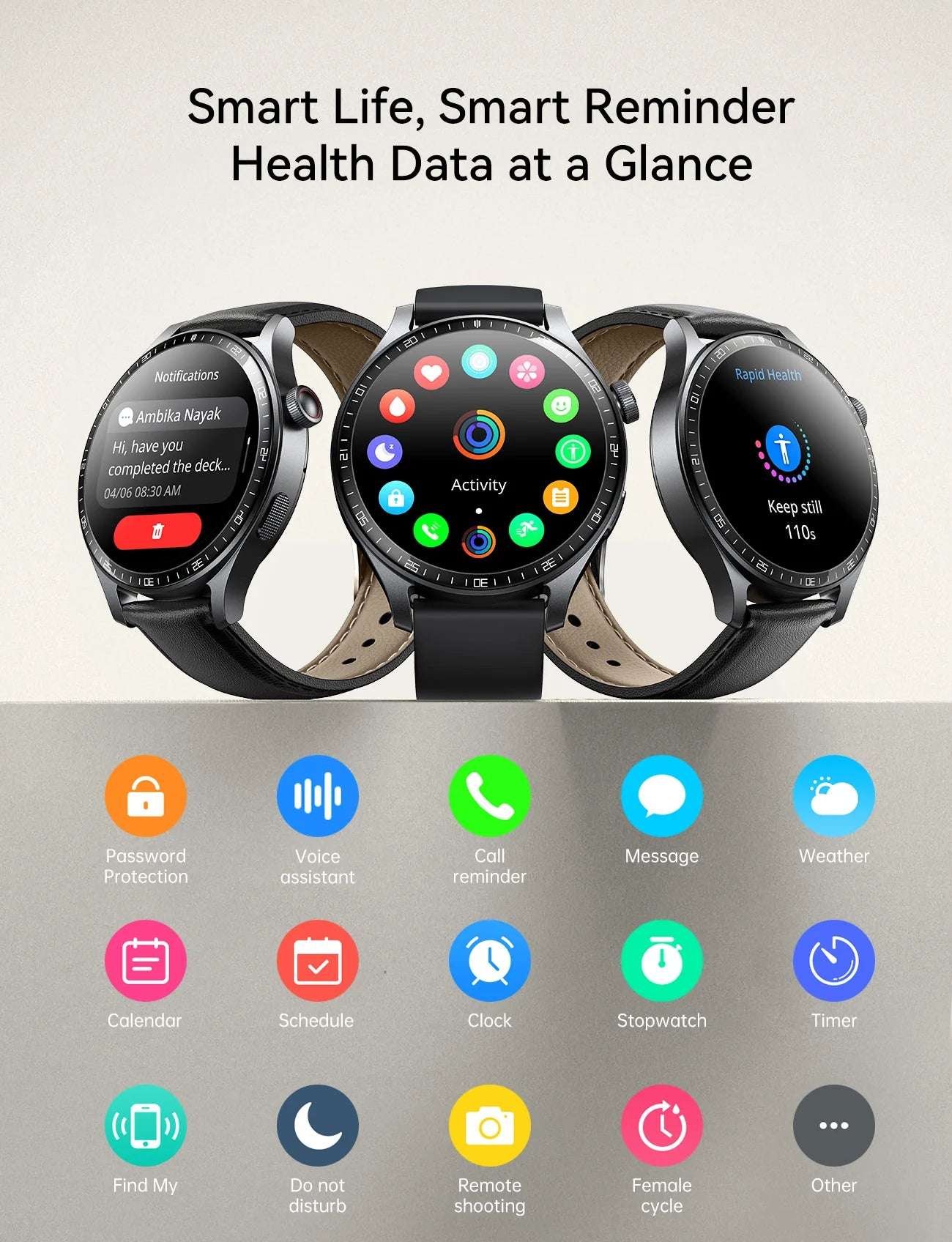 JOYROOM JR-FC2 Pro Classic Series Smart Watch ساعه ذكيه جيروم