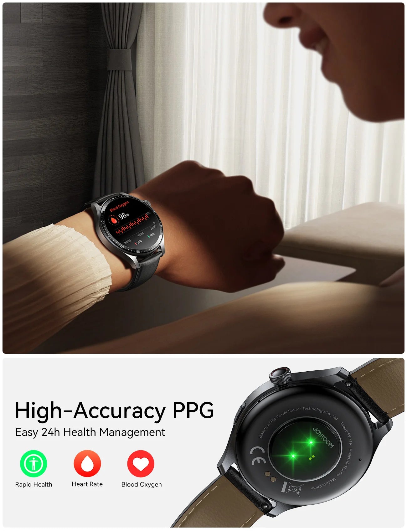 JOYROOM JR-FC2 Pro Classic Series Smart Watch ساعه ذكيه جيروم