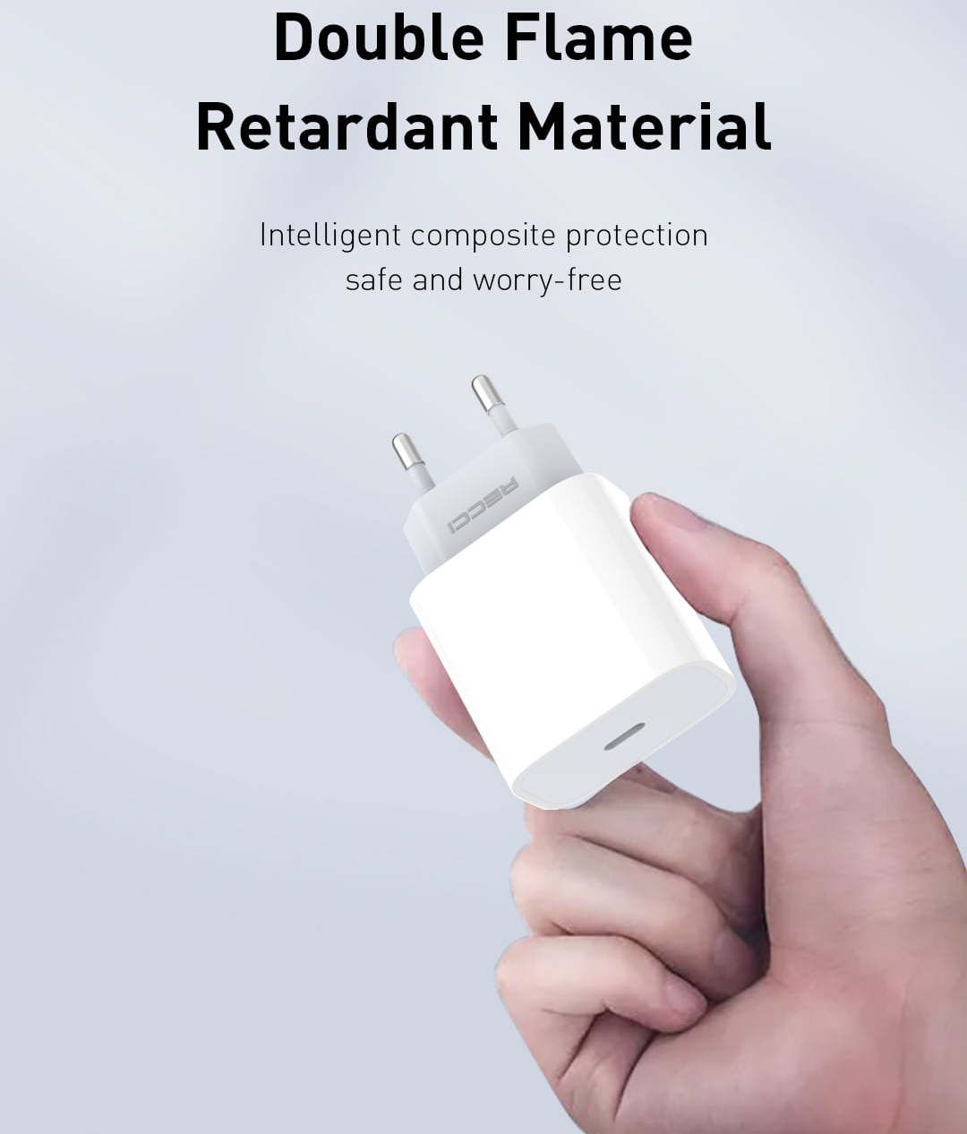 Recci RTC-P01E 20W PD Wall Charger
