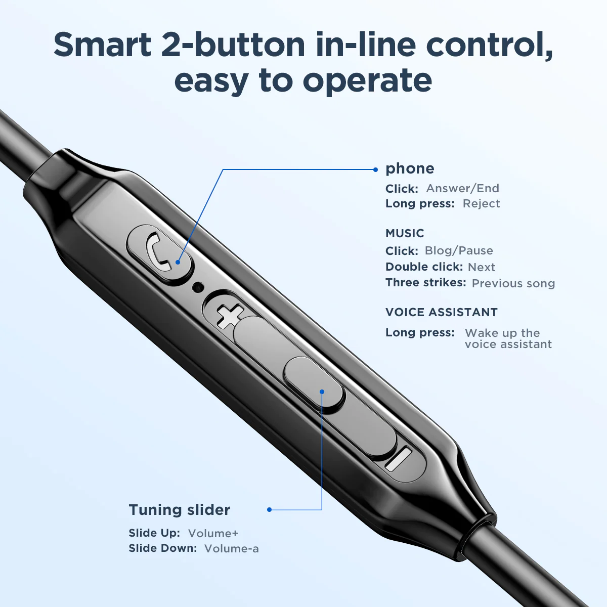 JR-EW02 3.5MM Wired Series In-Ear Wired Earbuds