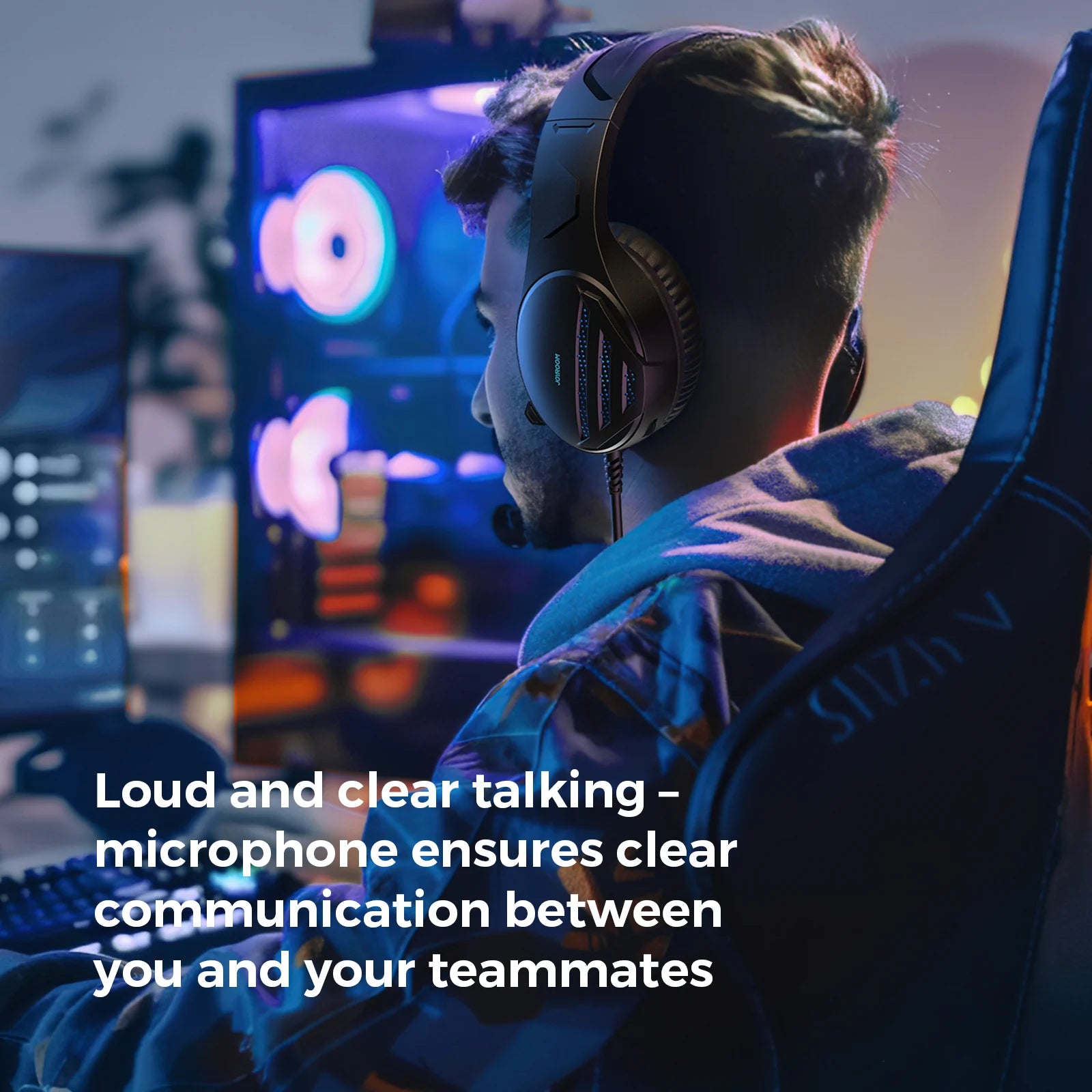 JR-HG2 Gaming Headset-Black | سماعة رأس جيمنج جوي روم بضمان تراست