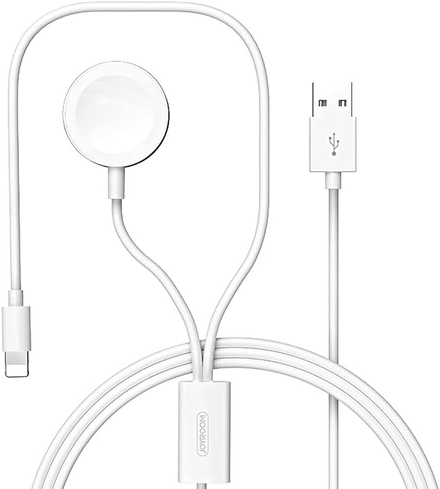 Joyroom S-IW002S 2-in-1 Wireless Apple Watch and iPhone Charging Cable, 1.5m