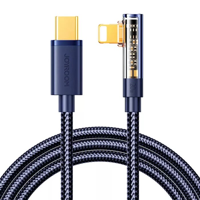 JOYROOM S-CL020A6 20W Type-C to 8 Pin Elbow Fast Charging Data Cable, Length:1.2m