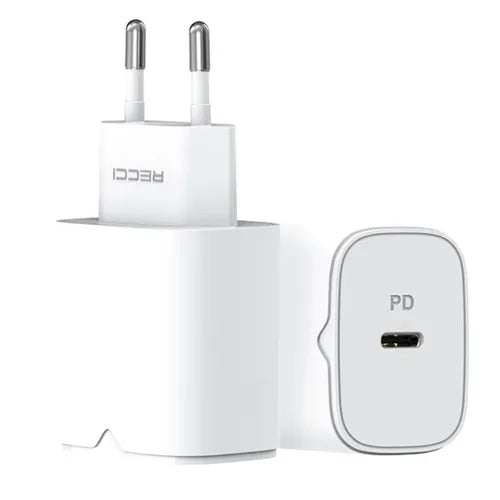 RC50E 20W USB-A Fast Charger (PD + QC3.0) - شاحن RC50E سريع بقدرة 20W مع منفذ USB-A (PD + QC3.0)