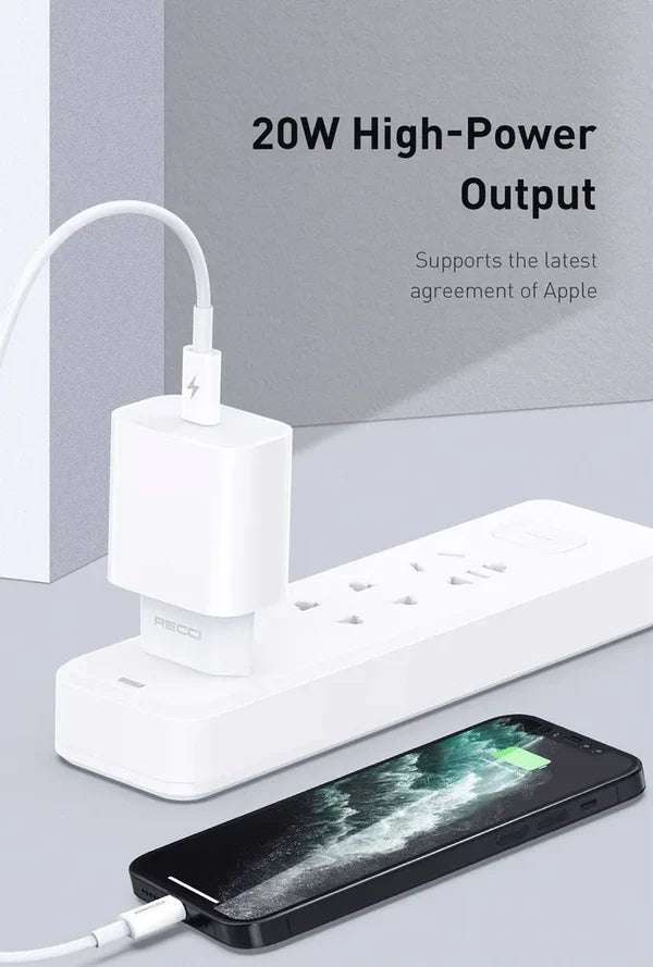 Recci Pd 20W Travel Charger USB-C RCK-16ECL  شاحن ريتشي