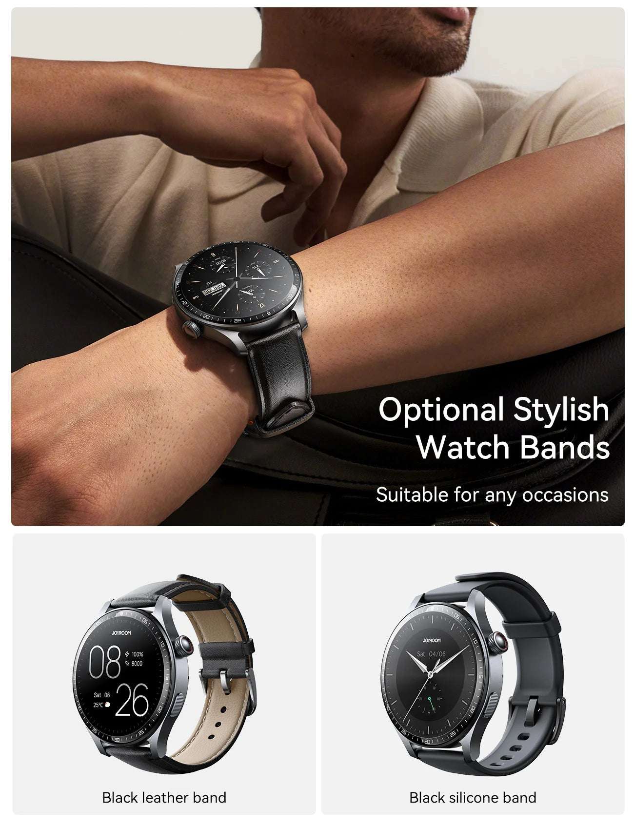 JOYROOM JR-FC2 Pro Classic Series Smart Watch ساعه ذكيه جيروم