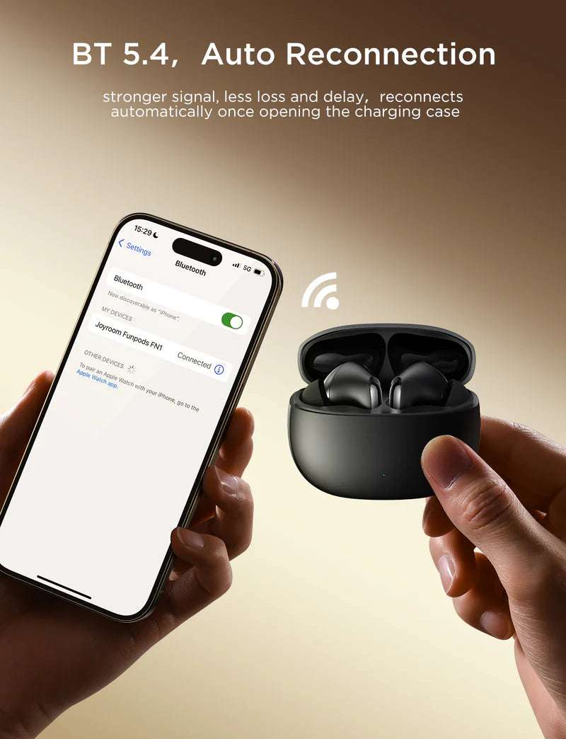 JR-FN1 Joyroom Funpods True Wireless Earbuds - سماعات JR-FN1 Joyroom Funpods اللاسلكية | أسود / أبيض