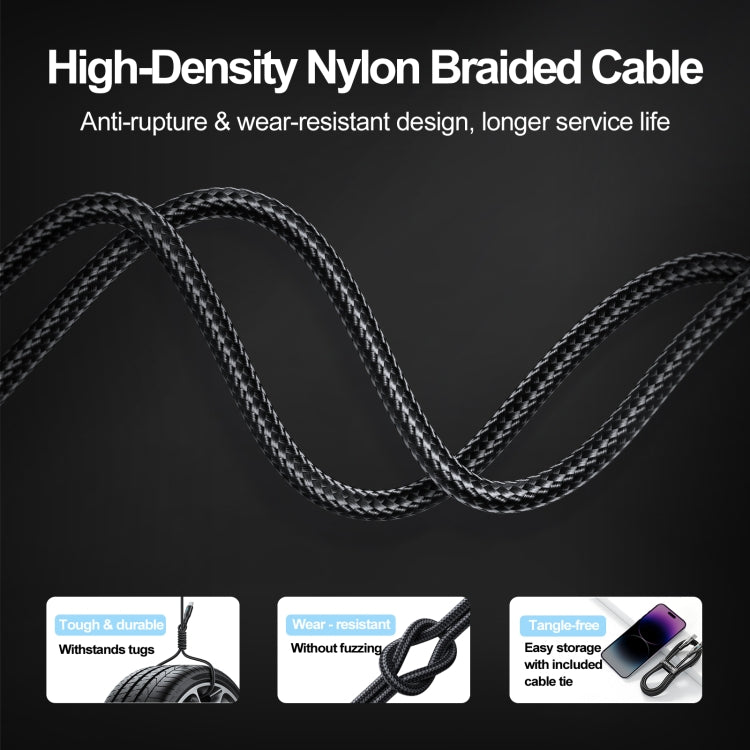 JOYROOM USB CABLE - USB C 3A FOR FAST CHARGING AND DATA TRANSFER A10 SERIES 2 M BLACK (S-UC027A10)