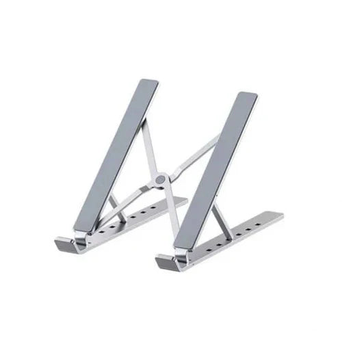 Recci computer stand with dual adjustable supports and perforated base plates