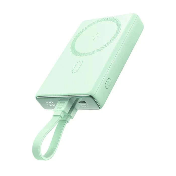 JR-PBM01 20W Magnetic Wireless Power Bank with Built-in Cable&Kickstand 10000mAh باور بانك جيروم
