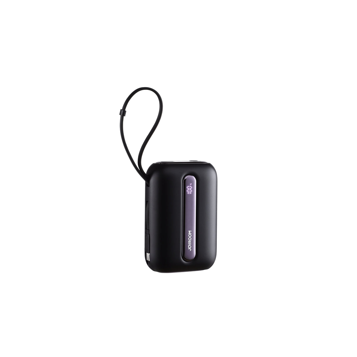 Joyroom power bank, black with attached cable