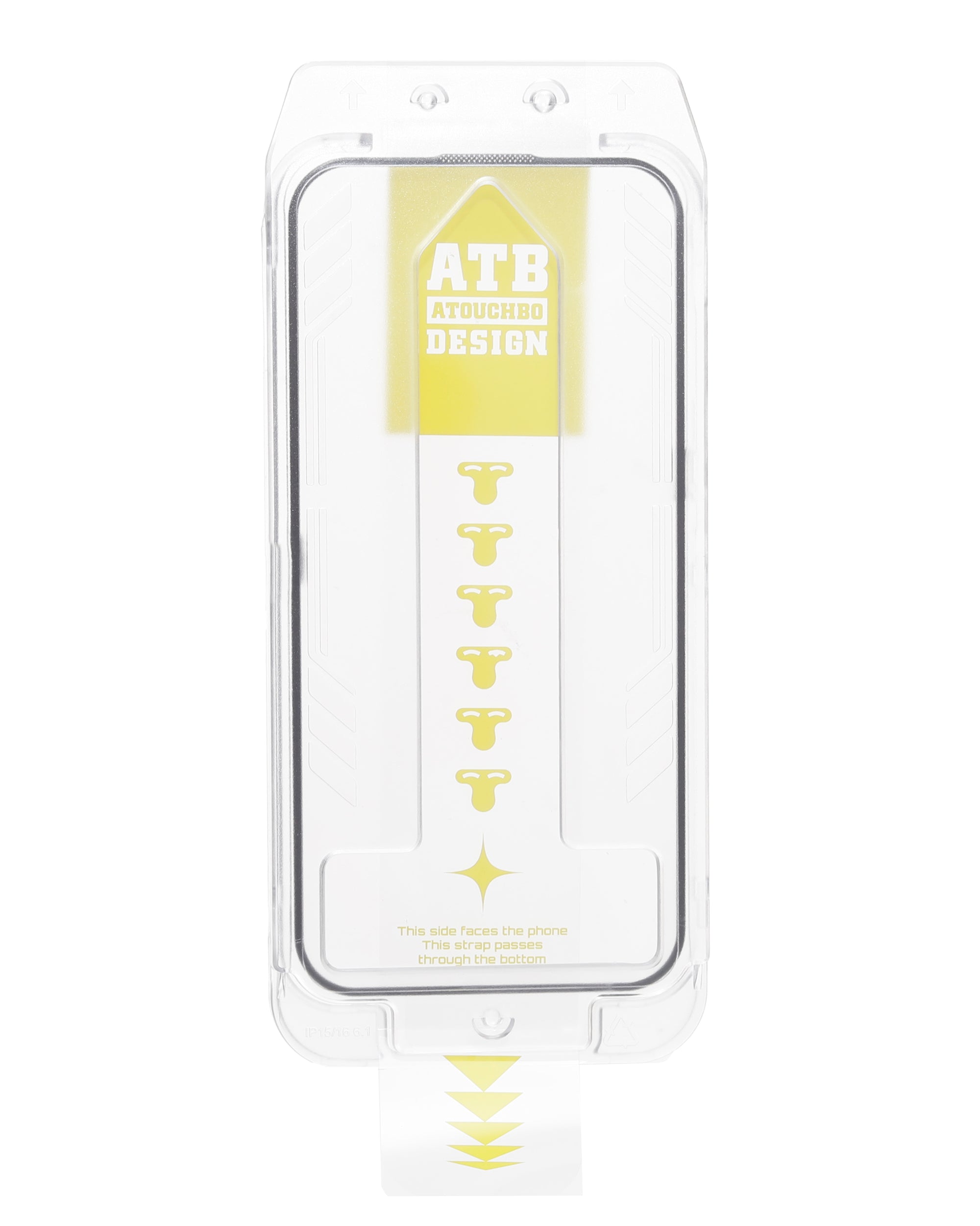 ATB case retail packaging with clear front window and hanging tag