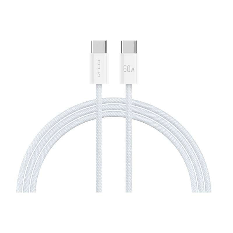RS13CC Type-C to Type-C Cable | 60W PD Fast Charging - كابل RS13CC Type-C إلى Type-C | شحن سريع PD 60W