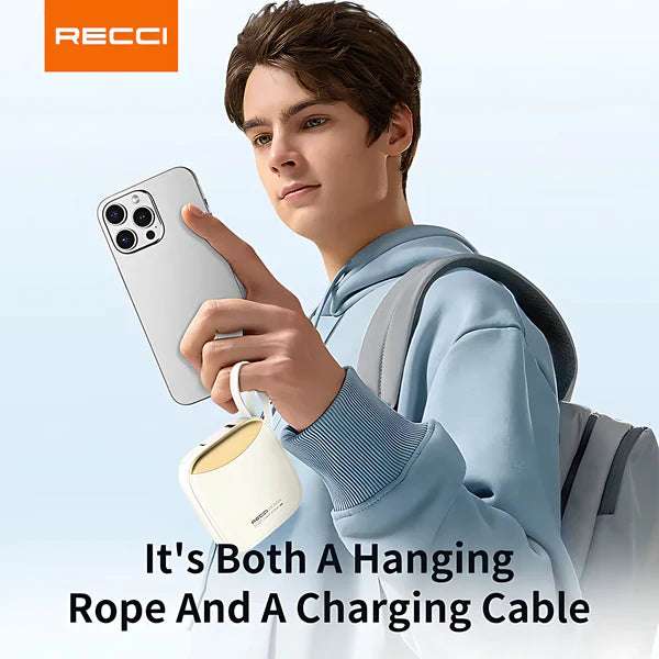 RPB-P46 Power Bank 10000mAh with Built-in Cable - باور بانك RPB-P46 بسعة 10000mAh مع كابل مدمج