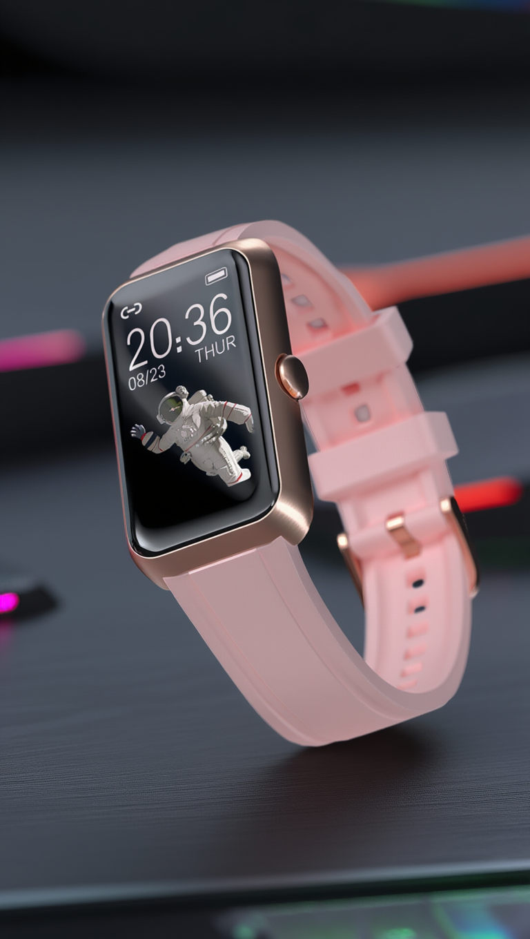 Recci Smart Watch with Bluetooth Calling RA45 | ساعة ريتشي الذكية المزودة بخاصية الاتصال عبر البلوتوث RA45