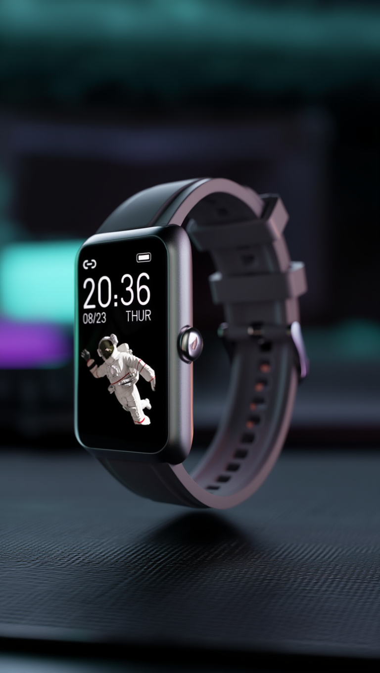 Recci Smart Watch with Bluetooth Calling RA45 | ساعة ريتشي الذكية المزودة بخاصية الاتصال عبر البلوتوث RA45