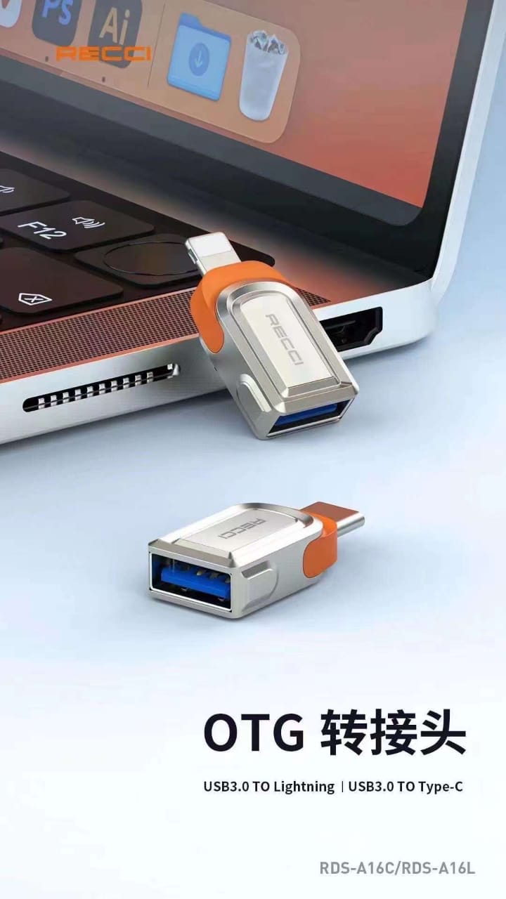 Recci Lightninin OTG USB 3.0 TO Lightninin RDS-A16L
