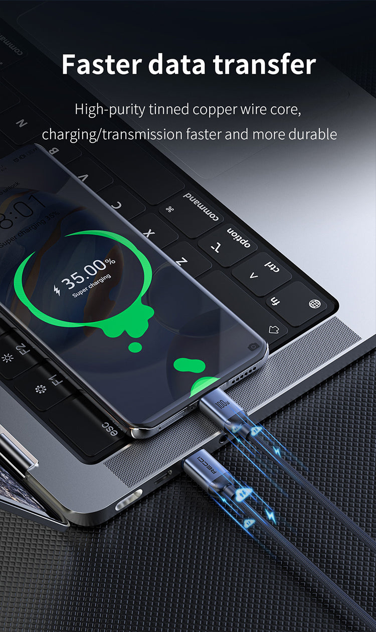 RECCI RS09CC CRYSTAL FAST CHARGING DATA CABLE