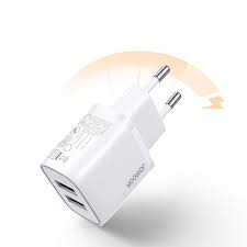 JoyRoom 2.1A Dual ports mini  fast charger  white (EU) L-2A101