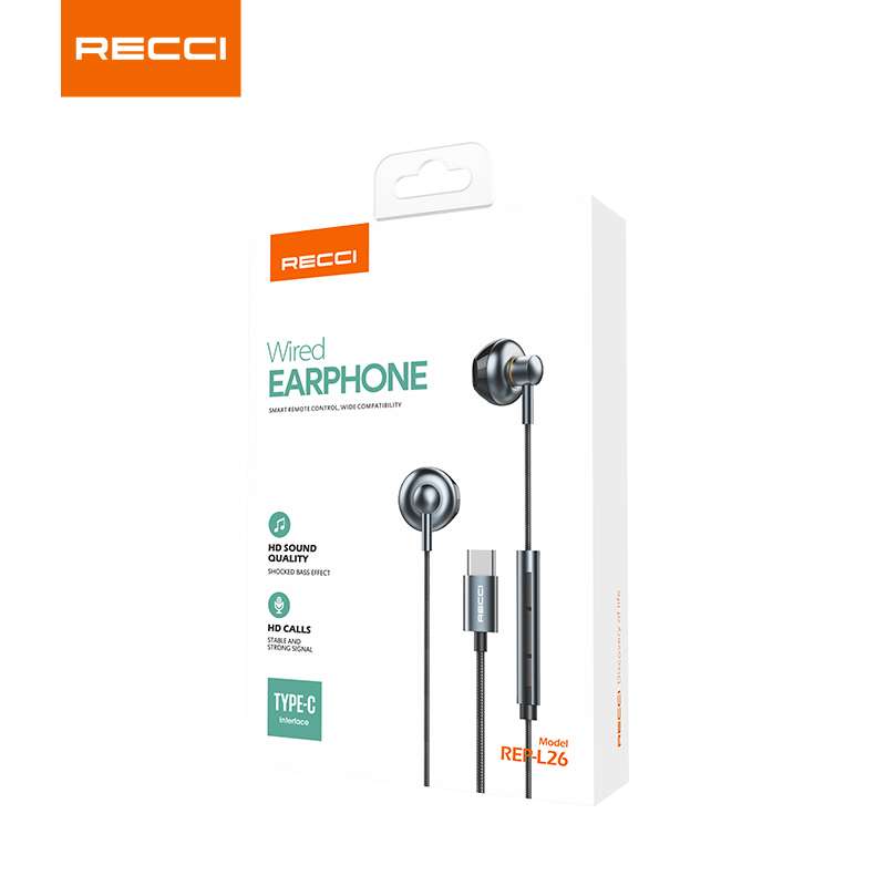 سماعة أذن سلكيه يو إس بي سي ستريو محيطيه Recci REP-L26