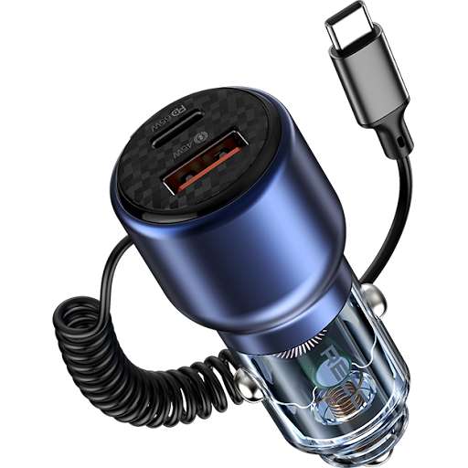 Recci RCC-N22 Car Charger Journey Fast Charging 110W - شاحن سيارة للشحن السريع بقوة 110 وات