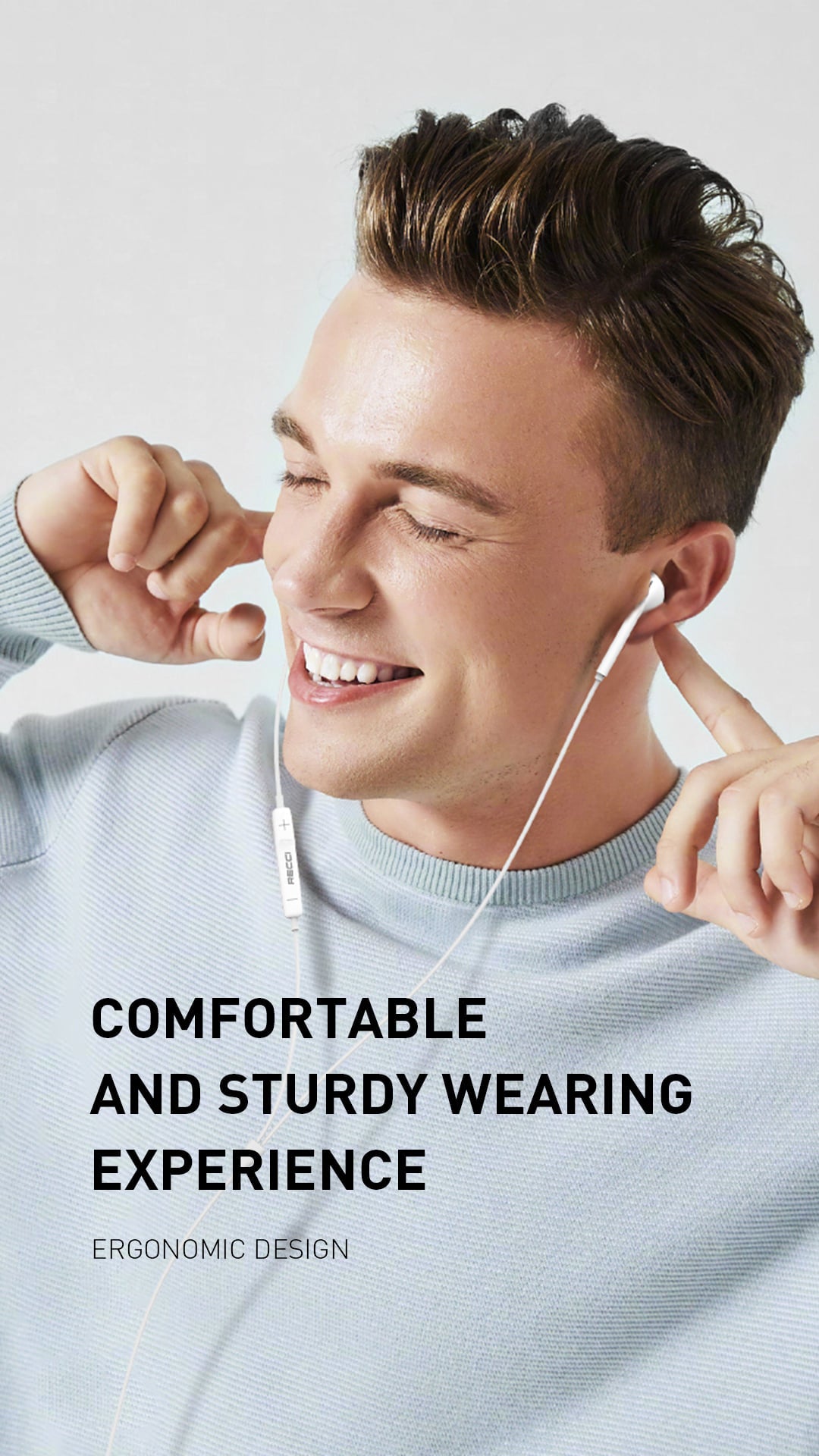 Recci Wired headphone White REP-L07 - Trust Egypt