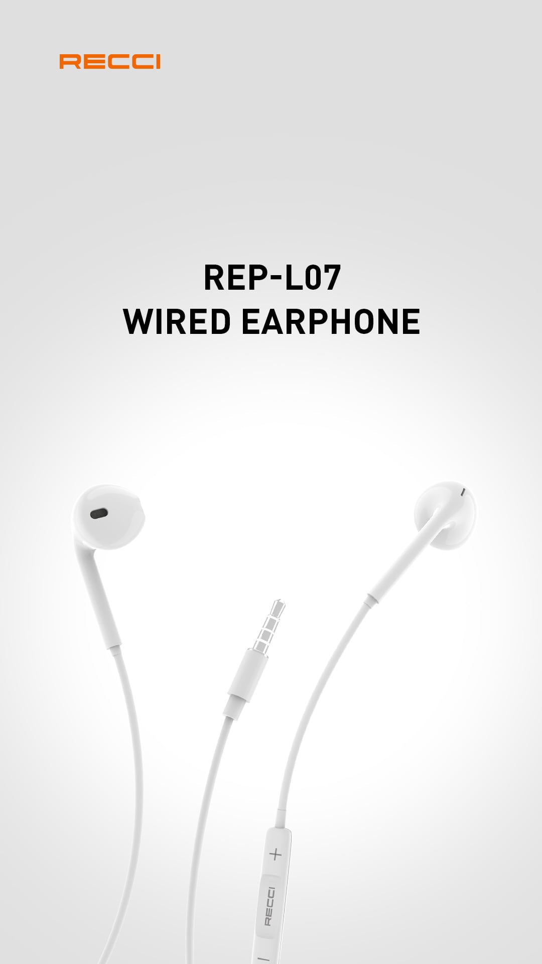 Recci Wired headphone White REP-L07 - Trust Egypt