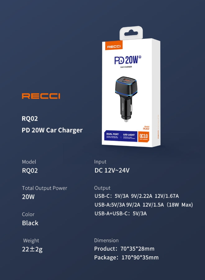 Recci CAR  CHARGER RQ02 - Trust Egypt