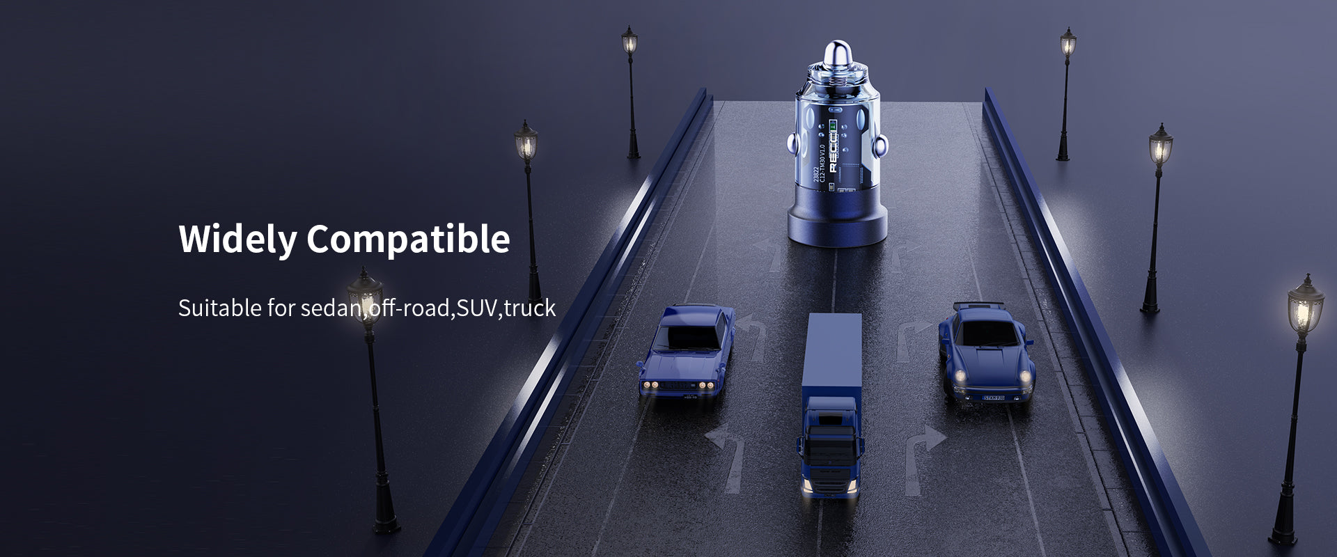 Recci Journey (33W) Car Charger RCC-N17  شاحن سيارة ريتشي