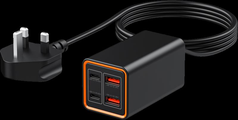 Recci 65W GaN Desktop  Charger RC37  شاحن حائط سريع من ريتشي