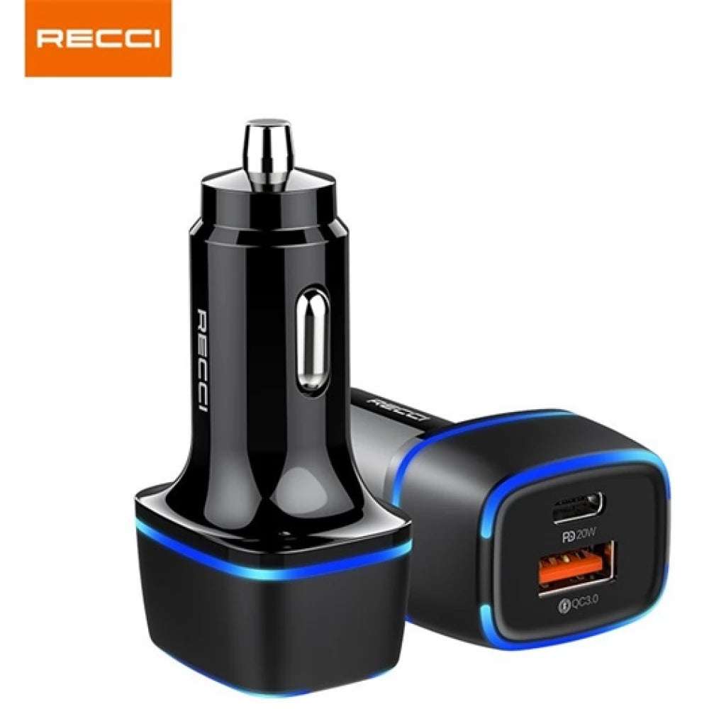 RECCI CAR CHARGER RQ02 - شاحن سيارة RECCI