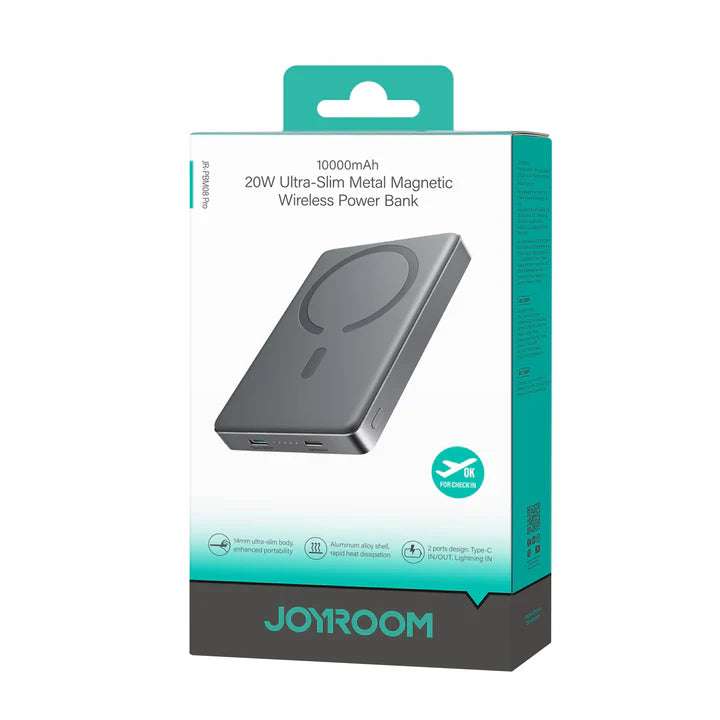 JR-PBM08 Pro 20W magnetic wireless power bank 10000mAh باور بانك جيروم