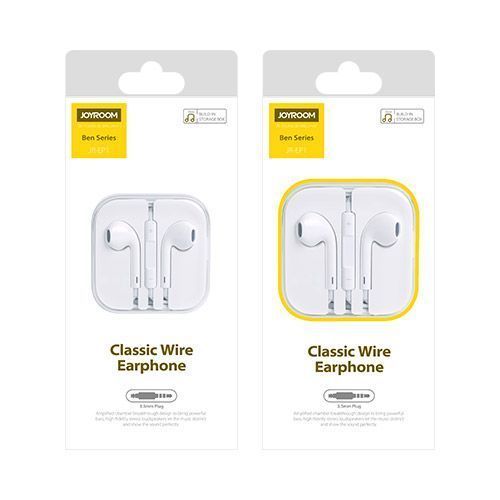 JOYROOM JR-EP1 1.2m / 3.5mm Plug Classic Wire Control In-Ear Earphone