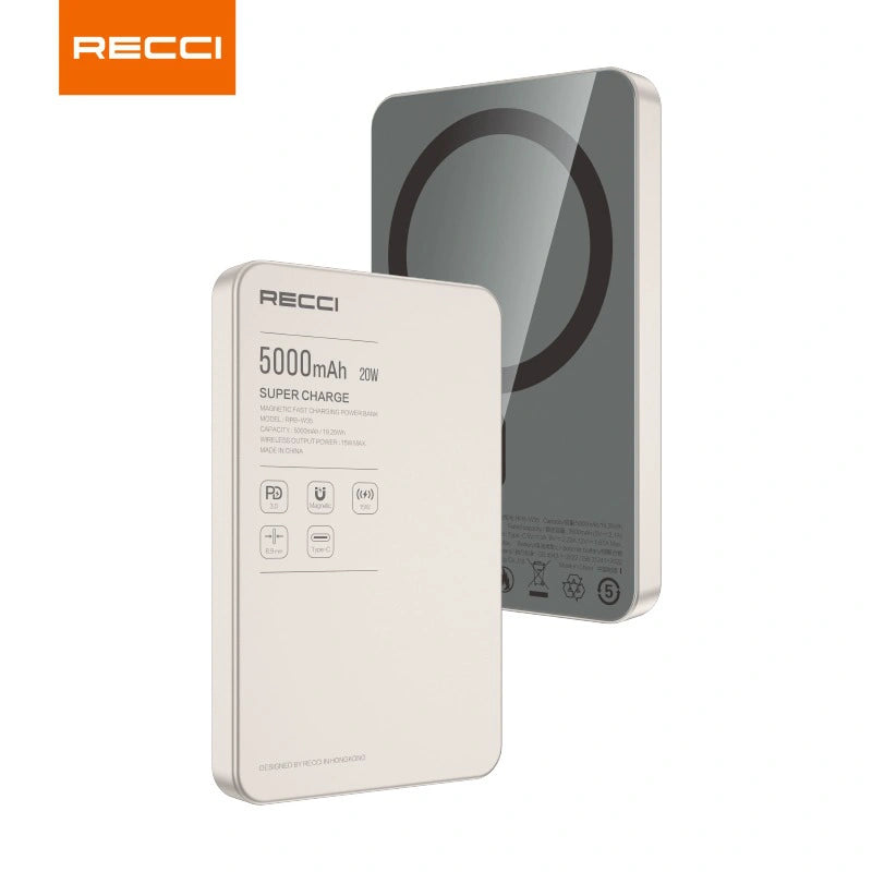 Recci RPB-W35 Magnetic Power Bank 5000mAh - PD 20W