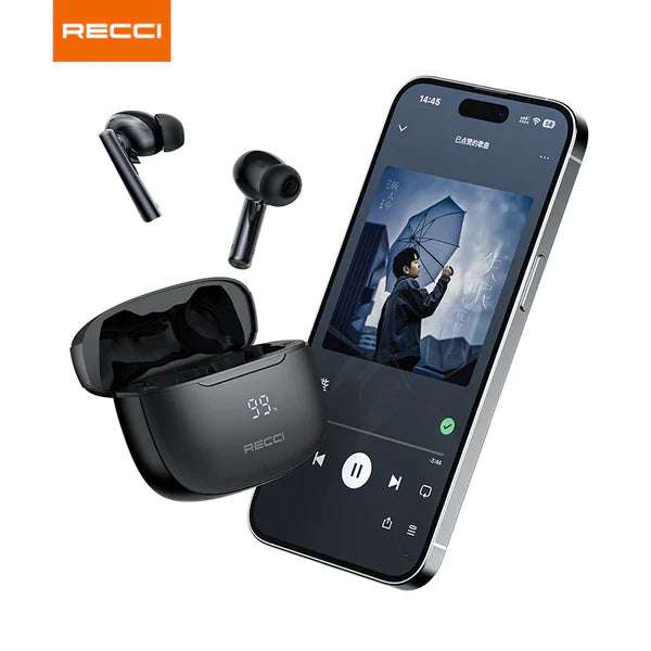 Recci Warrior Wireless Bluetooth 5.3 In-Ear Airpods REP-W77   سماعات أذن بلوتوث لاسلكية ريتشي