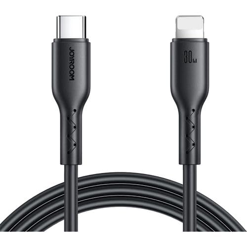 Black braided charging cable with two USB-C connectors, curved strain relief
