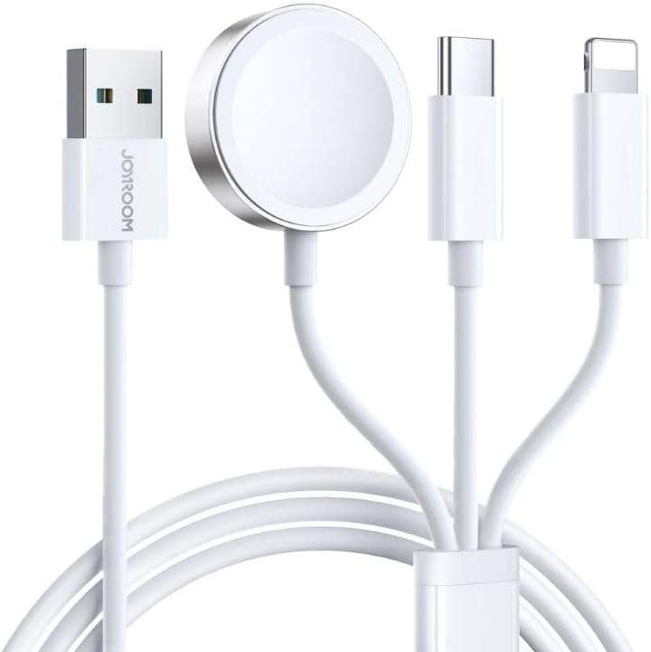 S-IW008 3-In-1 iP Watch Magnetic Charger+Lightning+Type-C cable (USB-A) 1.2M