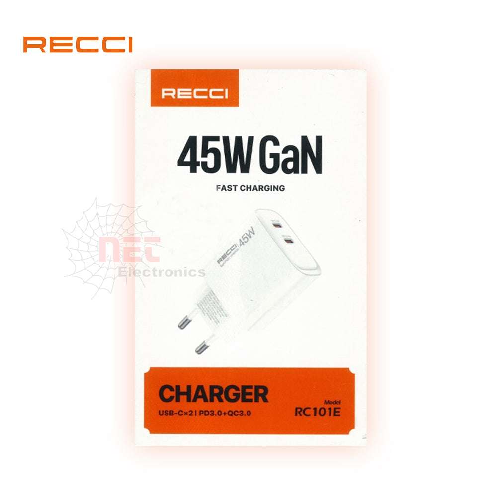 رأس شاحن RECCI 45W PD RC101E