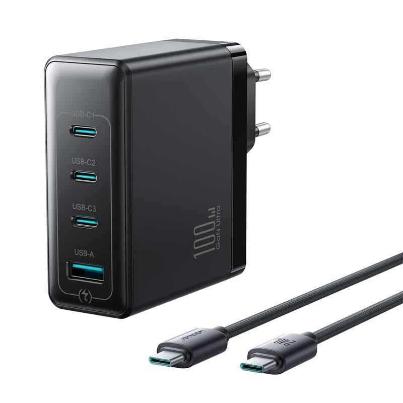Joyroom JR-TG11 100W 4-Port GaN Fast Charger with 2M USB-C Cable