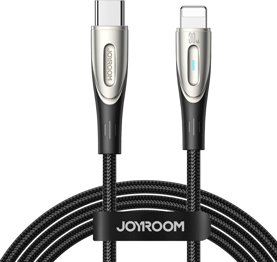 SA27-CC5/SA27-CL3 100W/30W Data Cable (Type-C to Type-C/Type-C to Lightning) 1.2m/2M/3M-Black