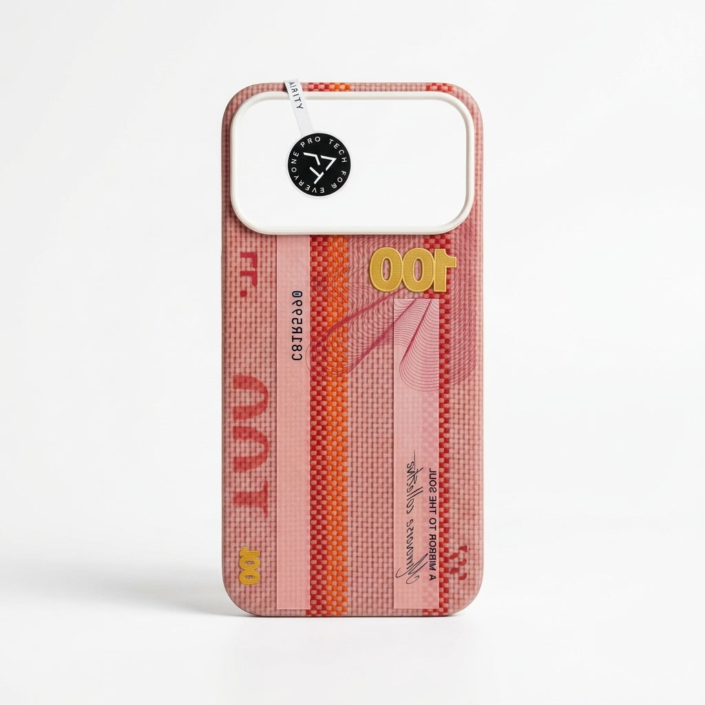 AIRITY "Mirror of the Soul" (Banknote Print) Aramid Fiber MagSafe Phone Case