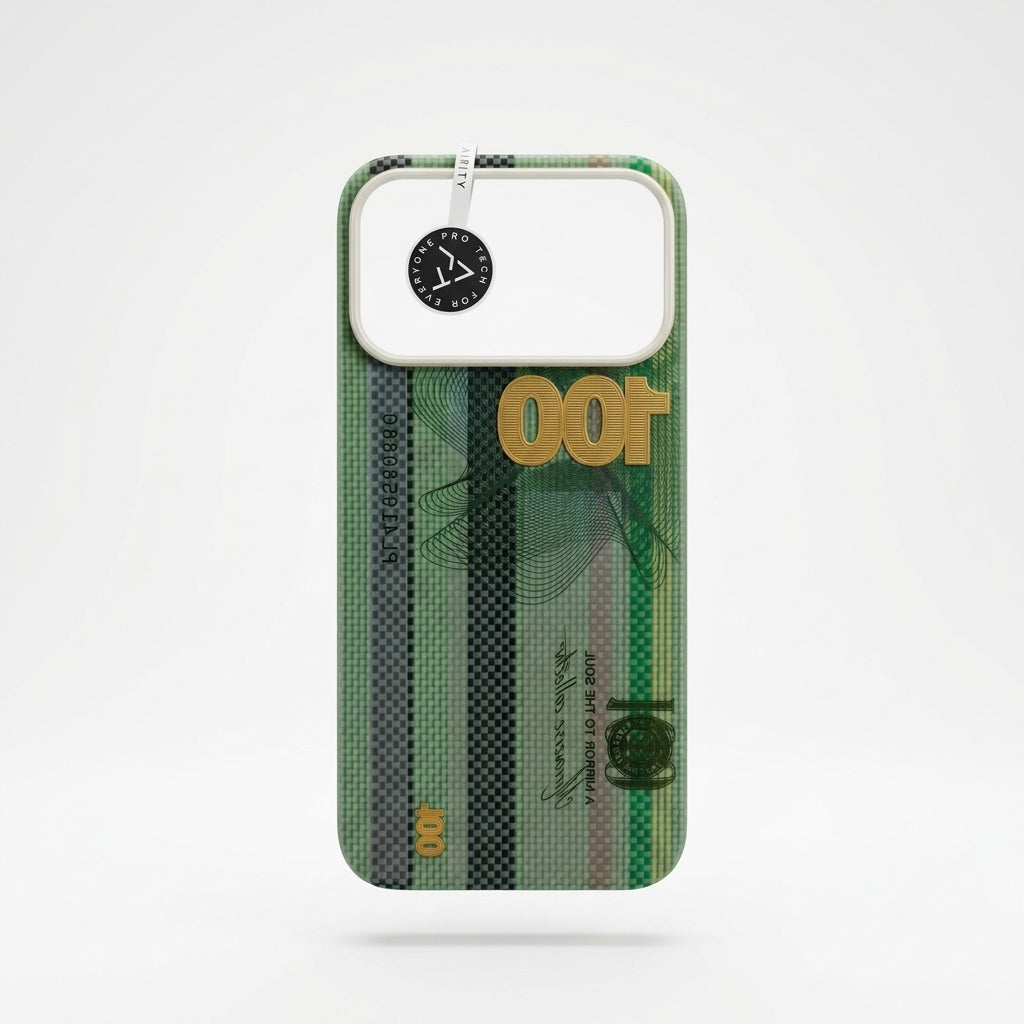 AIRITY "Mirror of the Soul" (Banknote Print) Aramid Fiber MagSafe Phone Case