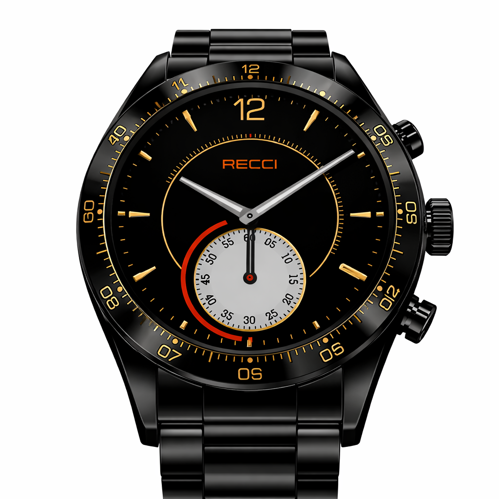 Recci Smart Watch RA43 - BLACK / SILVER