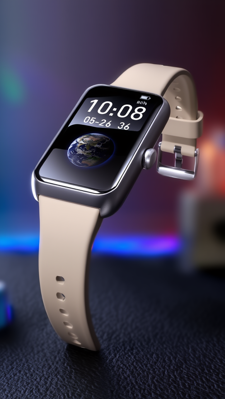 Recci Smart Watch with Bluetooth Calling RA45 | ساعة ريتشي الذكية المزودة بخاصية الاتصال عبر البلوتوث RA45