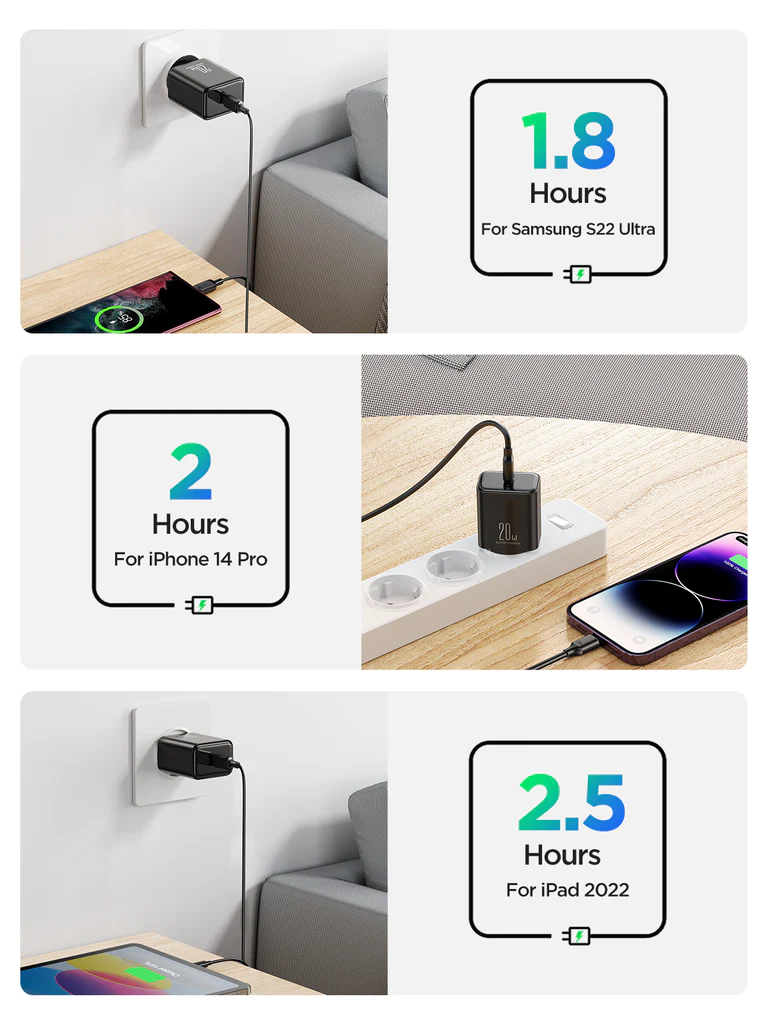 USB C Charger 20W PD Joyroom JR-TCF06  شاحن جوي روم سريع