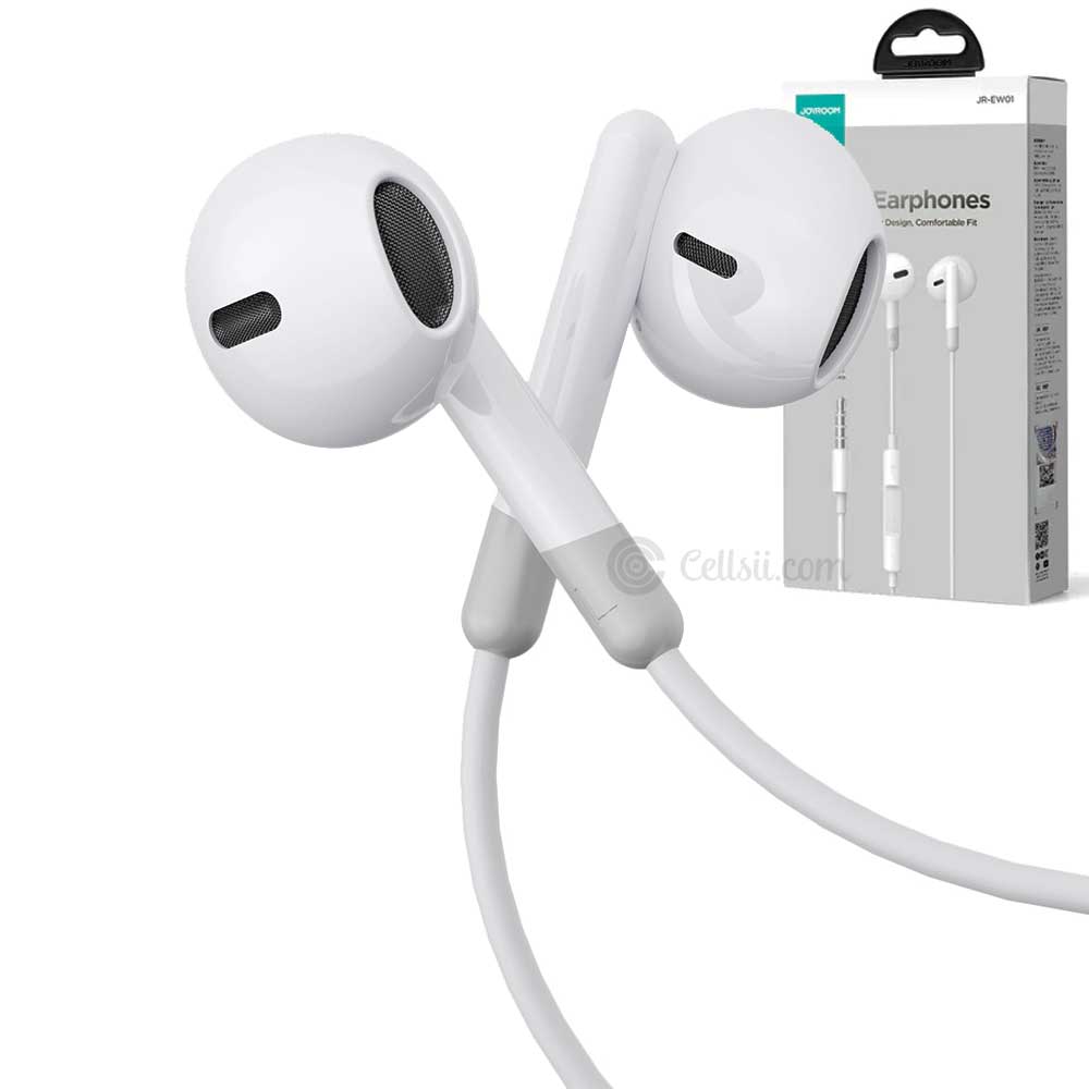 JR-EW01 3.5MM Wired Series Half In-Ear Wired Earphones