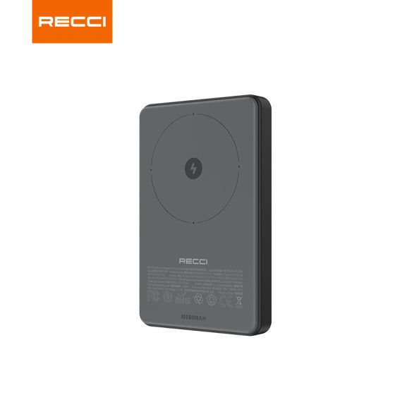 RECCI RPB-W18 22.5W+15W MAGNETIC WIRELESS POWER BANK 10000MAH باور بانك ريتشي
